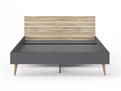 Кровать Сонум Ines Ясень ориноко + графит 80х200