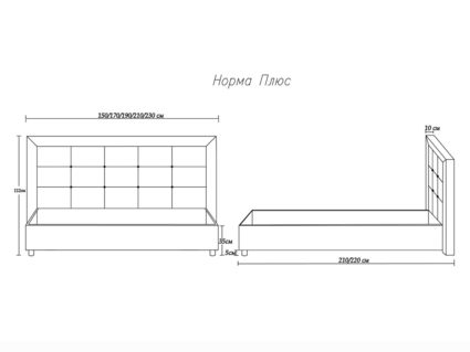 Кровать Димакс Норма + Нуар