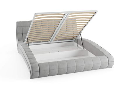 Кровать Сонум Milano Рогожка Мокко (с подъемным механизмом) 200х200