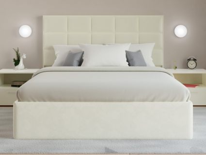 Кровать Lonax Адель велюр Dolly-8 (с основанием) 160х190