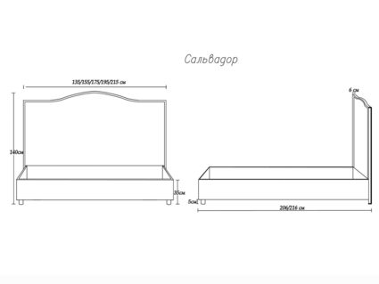 Кровать Димакс Сальвадор Опал 120х200