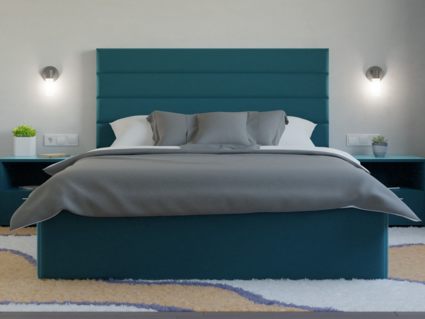 Кровать Lonax Кармела велюр Dolly-13 (с основанием) 200х200