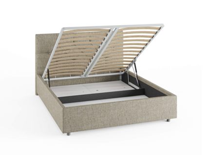 Кровать Сонум Bari Рогожка Мокко (с подъемным механизмом) 180х200