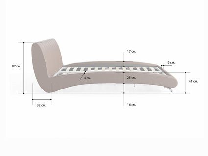 Кровать Сонум Verona Энигма Ментол 140х190