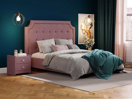 Кровать Сонум Elysium Экокожа Коричневый (с основанием) 180х200