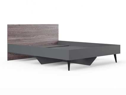 Кровать Сонум Ines Ясень анкор + серый 90х200