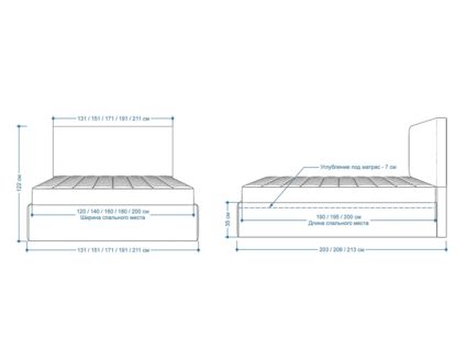 Кровать Lonax Фелиса велюр Dolly-1 (с подъемным механизмом) 160х195