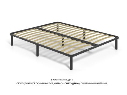 Кровать Lonax Адель велюр Dolly-8 (с основанием) 160х190