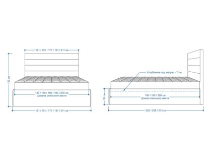 Кровать Lonax Кармела велюр Dolly-13 (с основанием) 200х200