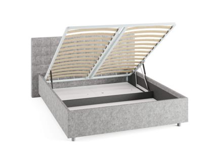 Кровать Сонум Siena Кашемир Серый (с подъемным механизмом)