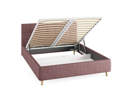 Кровать Сонум Bella Кашемир Синий (с подъемным механизмом)