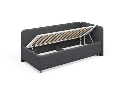 Кровать Сонум Capri Рогожка Марсала (с подъемным механизмом) 80х190