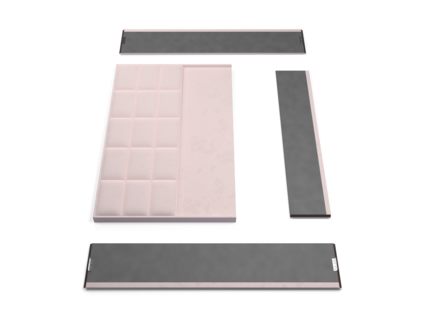 Кровать Lonax Адель велюр Dolly-17 (с основанием) 120х195