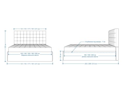 Кровать Lonax Аврора велюр Dolly-1 200х195